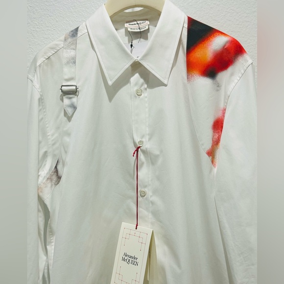 NWTS Alexander McQueen Abstract Harness Shirt - Picture 4 of 16